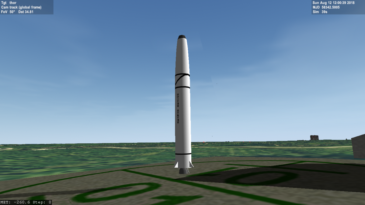 An old version thor missile in orbiter 2016