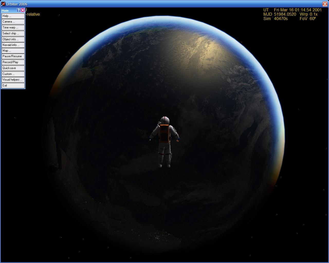 Approaching Earth at a freaking velocity after HARP shot from moon (muzzle velocity was 10000km/s. Don't worry, he was already killed by the high acce
