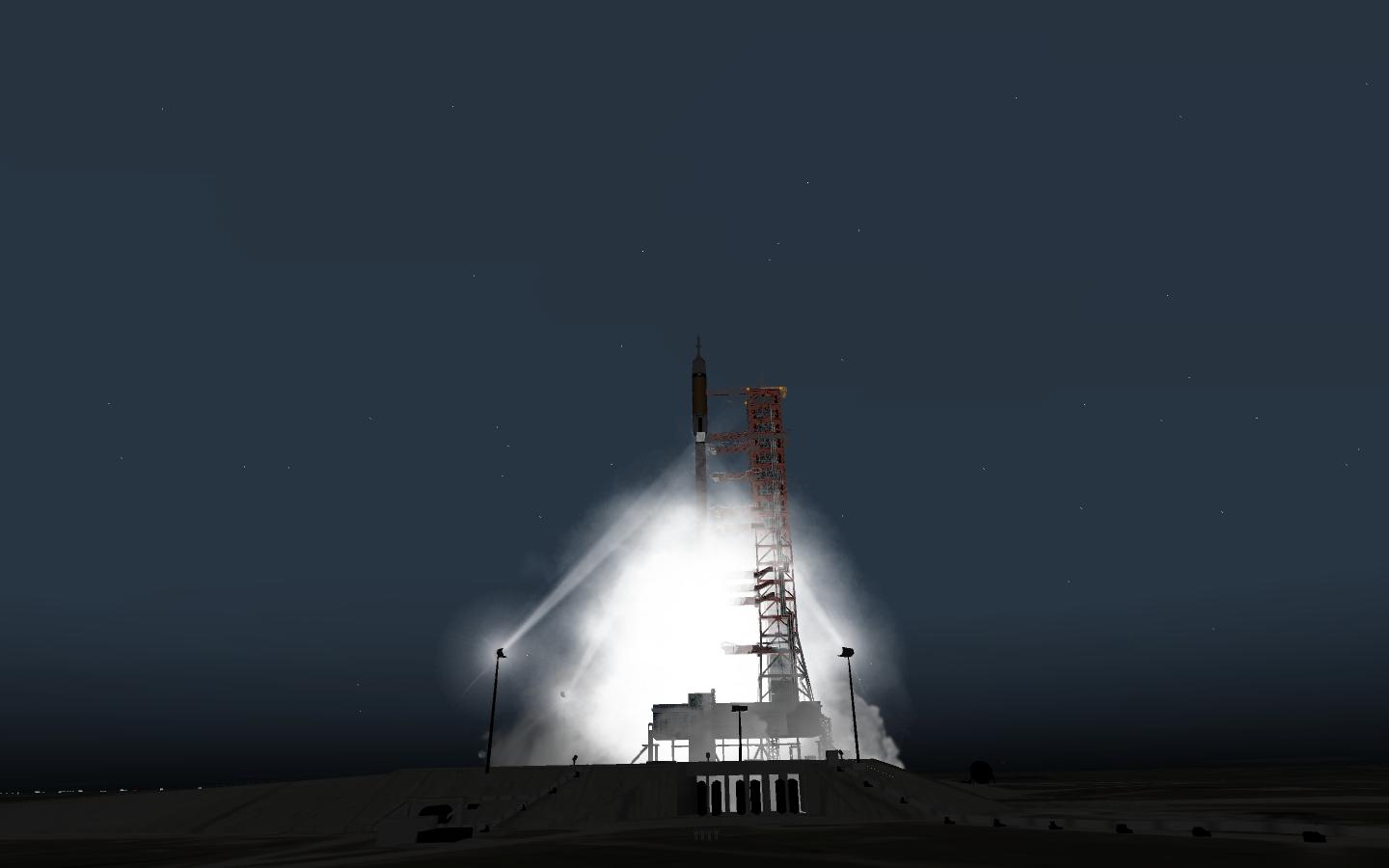 Ares I Launch into Space