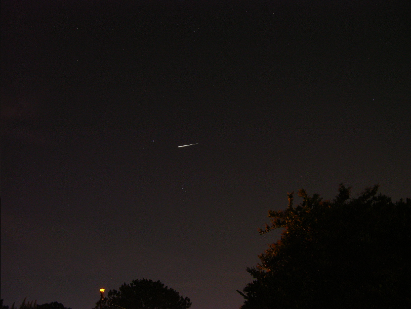 Iridium Flare in night sky of my home (Image 2)