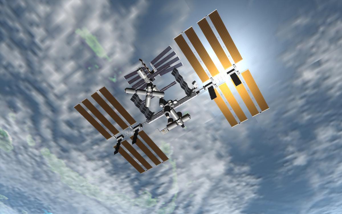 ISS, with a few personal modifications to make the solar panels look better