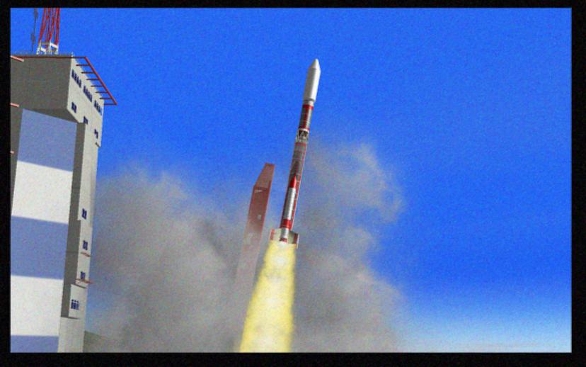 Launch of Suisei, from by a launch cam.