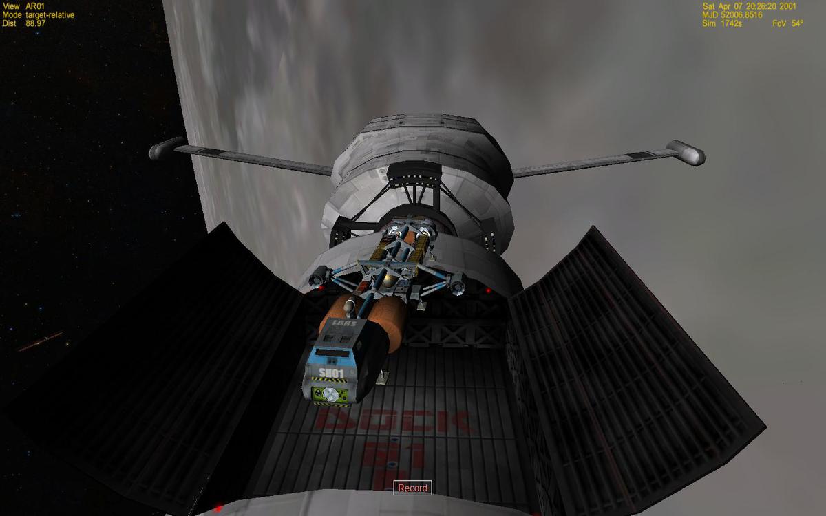 Lunar Orbit Search and Rescue team boards a crippled Arrow freighter.