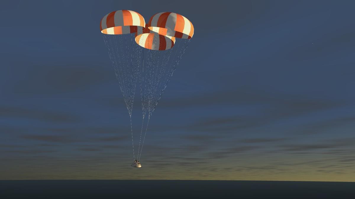 Orion landing