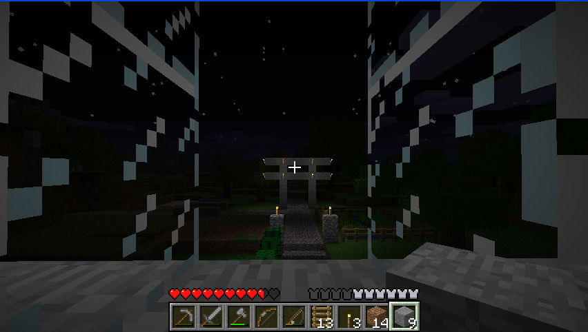 The Warmenau Gate in Minecraft. The main entrance into my small outpost